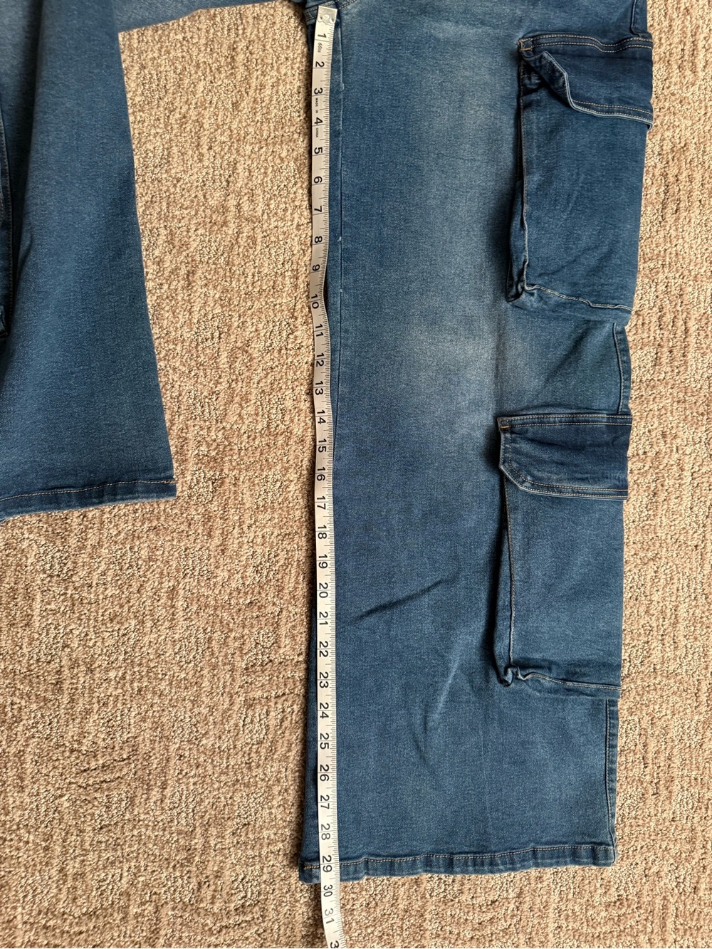 High Rise Super Stretch Cargo Jeans - Picture 8 of 8